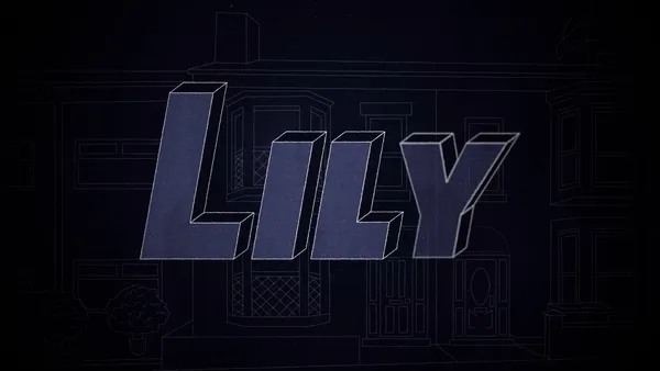 Project thumbnail for a Merseyside Violence Reduction Partnership animated film showing the name Lily in 3D text on a dark background.