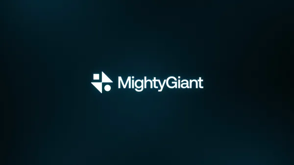 Project thumbnail featuring a white glowing Mighty Giant logo on a dark background.